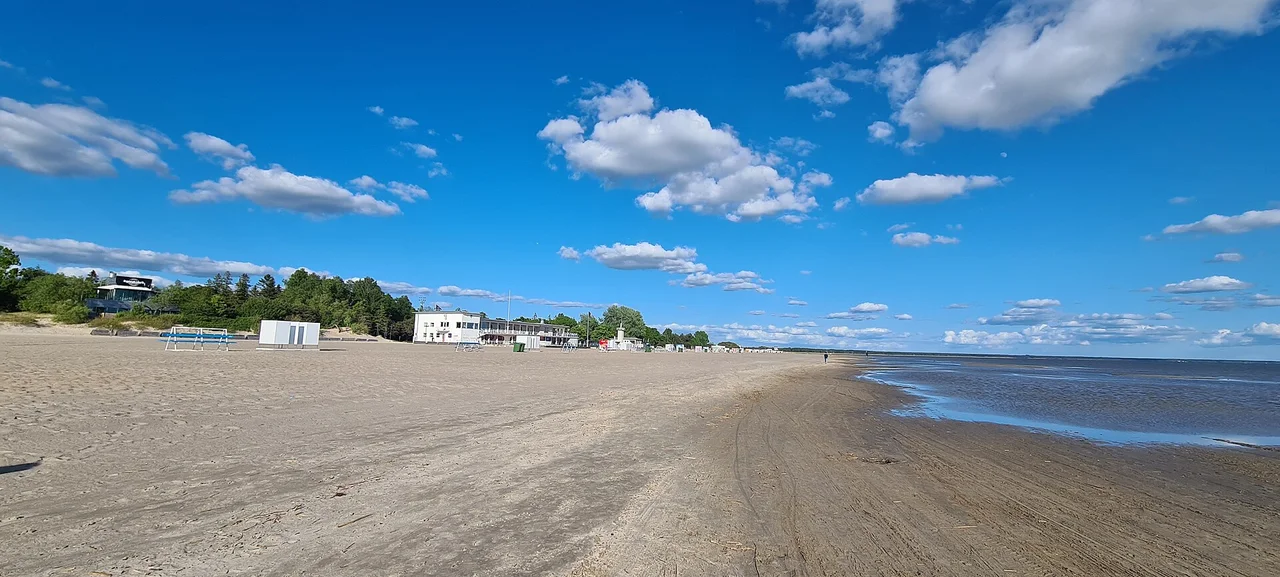 Sand and sea at Pärnu Beach