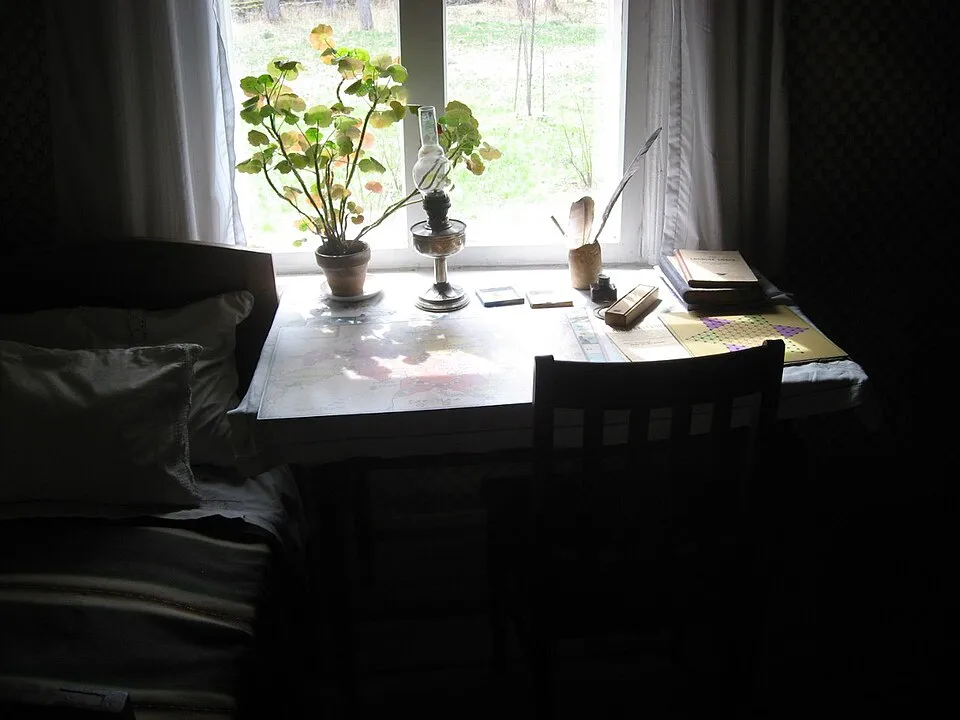 Historic room interior at the Estonian Open Air Museum