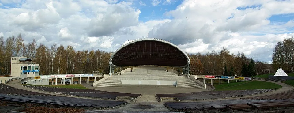 Stage and seating at Tartu Song Festival Grounds